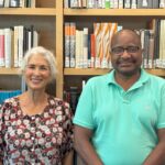 A portrait showing Ellen Gilbert on the left and Lance Liverman on the right