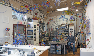 A photo of Tom Nussbaum in his studio